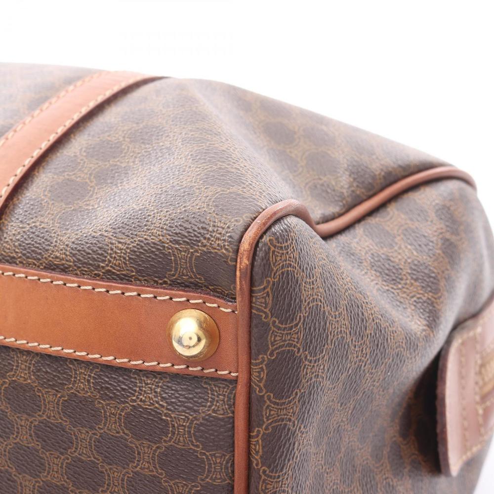 Celine Macadam Tote Bag Brown Canvas Leather - Picture 7 of 8